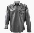 Grey Aztec Button Up Welding Shirt